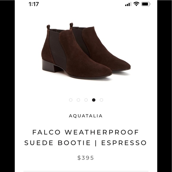 Aquatalia Falco Suede Bootie, 9 1/2 - Picture 15 of 15
